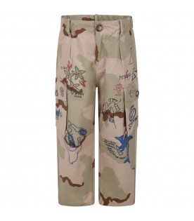 Multicolor trouser for boy with prints