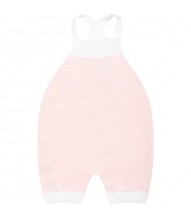 Pink dungarees for baby girl