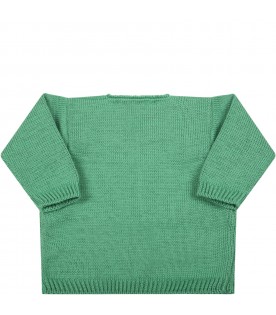 Green cardigan for baby kids