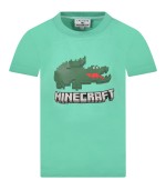 Lacoste Green t-shirt for boy with pixelated crocodile