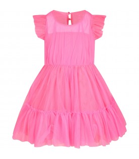 Neon fuchsia dress for girl