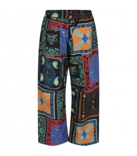 Multicolor trouser for boy with print