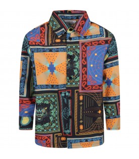 Multicolor shirt for boy with print