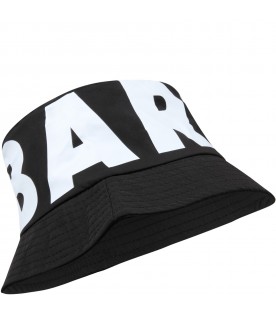 Black cloche for kids with logo
