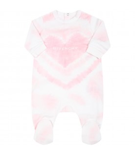 Tie-dye set for baby girl with logo