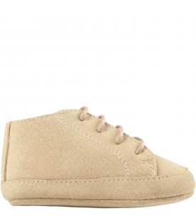 Beige shoes for baby boy