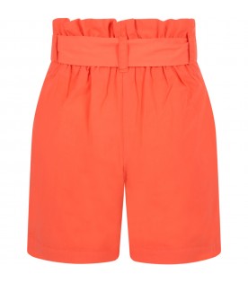 Shorts arancioni per bambina