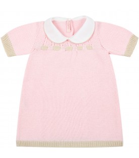Vestito rosa per neonata