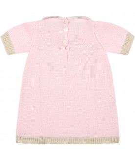 Vestito rosa per neonata