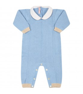 Light-blue babygrow for baby boy