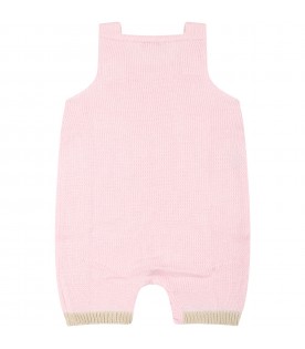 Pink overalls for baby girl