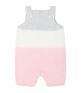 Multicolor overalls for baby girl