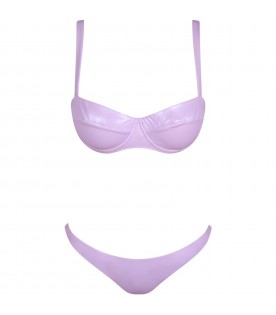 Lilac bikini for women with patch logo