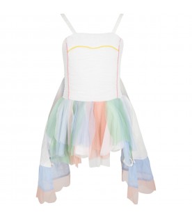 White dress for baby girl with wings
