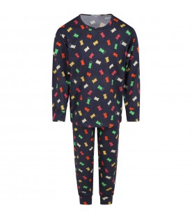 Blue pyjamas for kids with gummy bears
