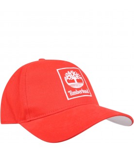 Cappello rosso per bambino con logo