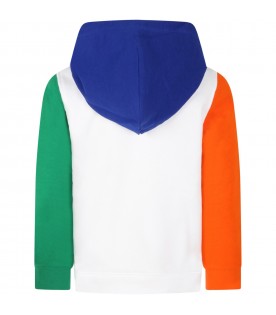 Multicolor sweatshirt for boy with bear