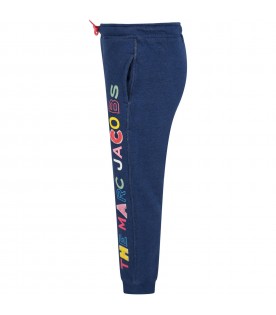 Blue sweatpant for girl with logo