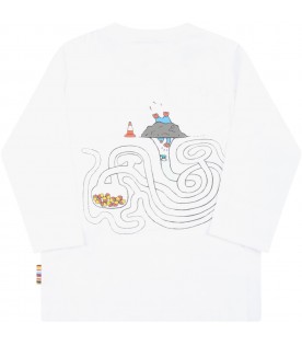 White t-shirt for baby boy with mole