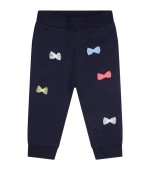 Billieblush Blue sweatpant for baby girl with bows