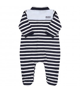 Multicolor babygrow for baby boy with logo