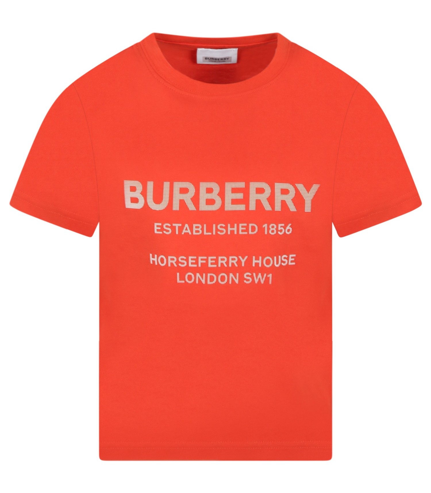 Burberry Kids Red t-shirt for boy with logo