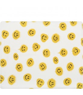 Ivory towel for kids with smileys