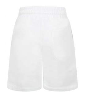 White short for boy with loog