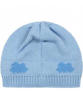 Azure hat for baby kids with clouds