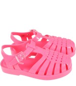 Mini Melissa Neon-fuchsia sandals for girl