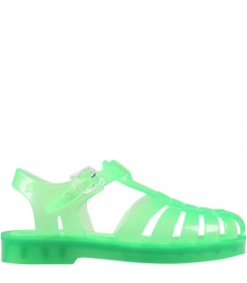 Green sandals for kids
