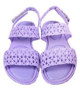 Purple sandals for girl
