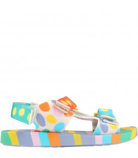 Multicolor sandals for kids with sun