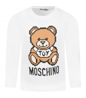 White t-shirt for kids with Teddy Bear