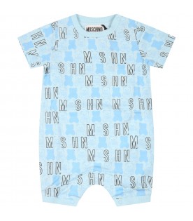 Multicolor set for baby boy with logos