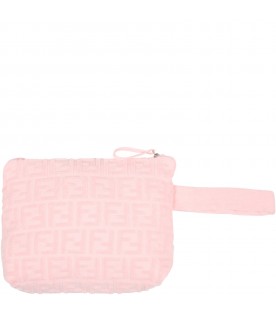 Pink clutch bag for girl