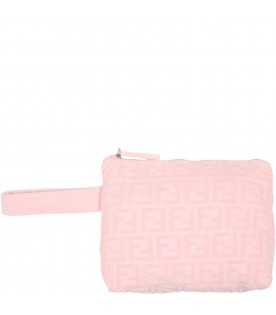 Pink clutch bag for girl
