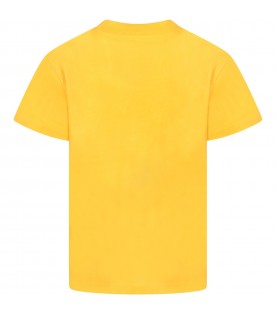 Yellow T-shirt for kids with smile