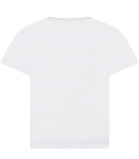 White t-shirt for girl with heart
