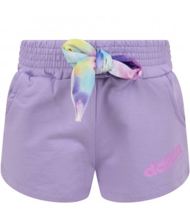 Lilac short for girl with logo