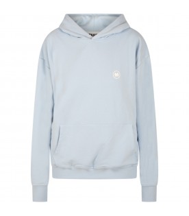 Light blue sweatshirt for adults with logo