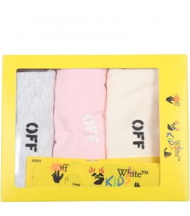 Set multicolor per neonata con logo