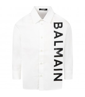 White shirt for kids with logo