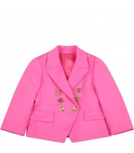 Fuchsia jacket for baby girl