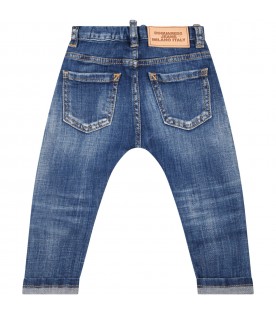 Blue jeans for baby boy with patch