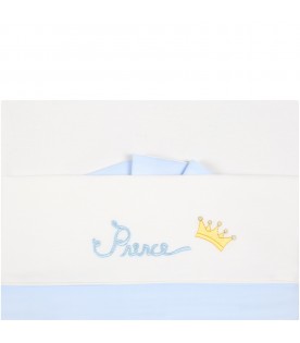 Cot set for baby boy with writing