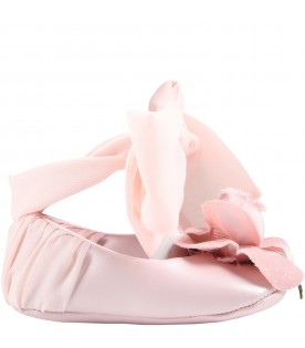 Pink ballet-flats for baby girl