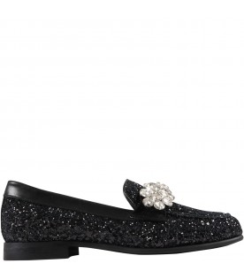 Black loafers for girl