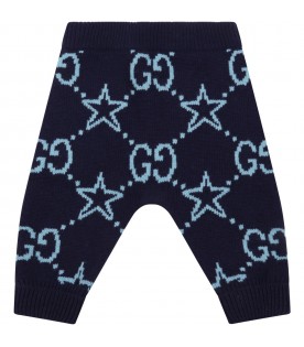Blue trouser for baby kids with stars