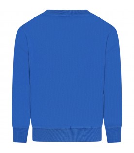 Royal-blue sweatshirt for boy